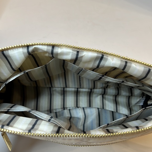 LAURA ASHLEY CREAM  WITH GOLD STUDS CLUTCH BAG - Picture 6 of 14